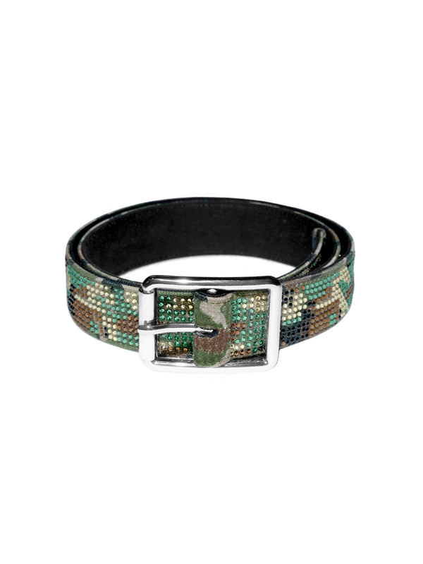 DONCARE "Camo rhinestone belt"